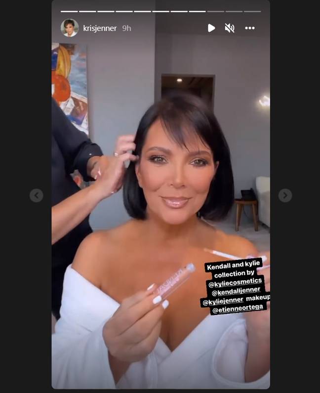 Fans say the momager looks unrecognisable with her new hairdo (Credit: Instagram/@krisjenner)