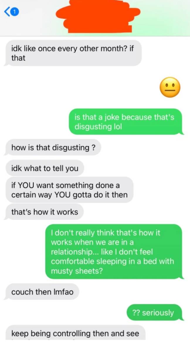 She felt it was 'disgusting'. Credit: Reddit
