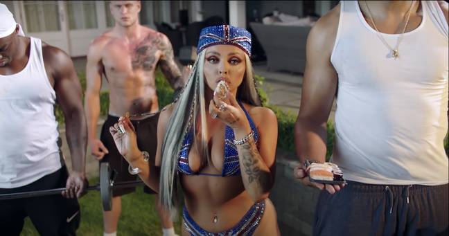 Are tattoos and gold teeth really the hallmarks of a 'bad boy' (Credit: Jesy Nelson/YouTube/Polydor)