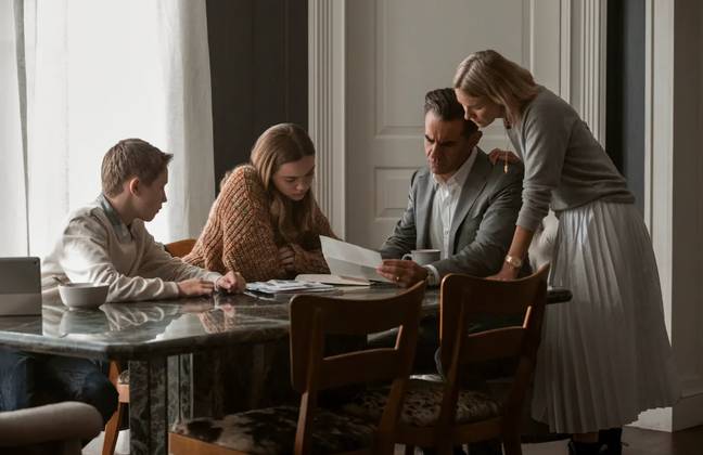 The family receive an anonymous letter. Credit: Netflix
