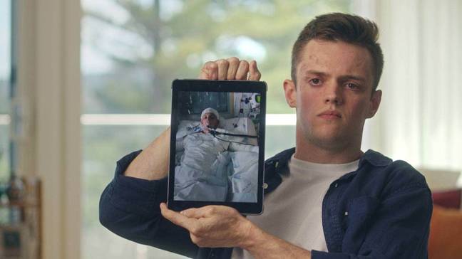 Jesse Langford lost three members of his family in the horrific incident. Credit: Netflix 