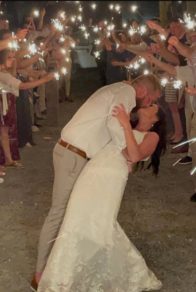The couple had just left their reception when the tragedy occurred. Credit: Facebook 