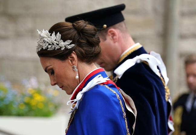 The Princess' earrings paid tribute to Princess Di. Credit: PA