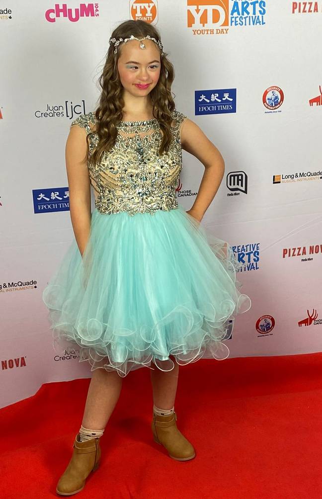 Monika became the first Canadian with Down syndrome to take part in the event. Credit: Caters