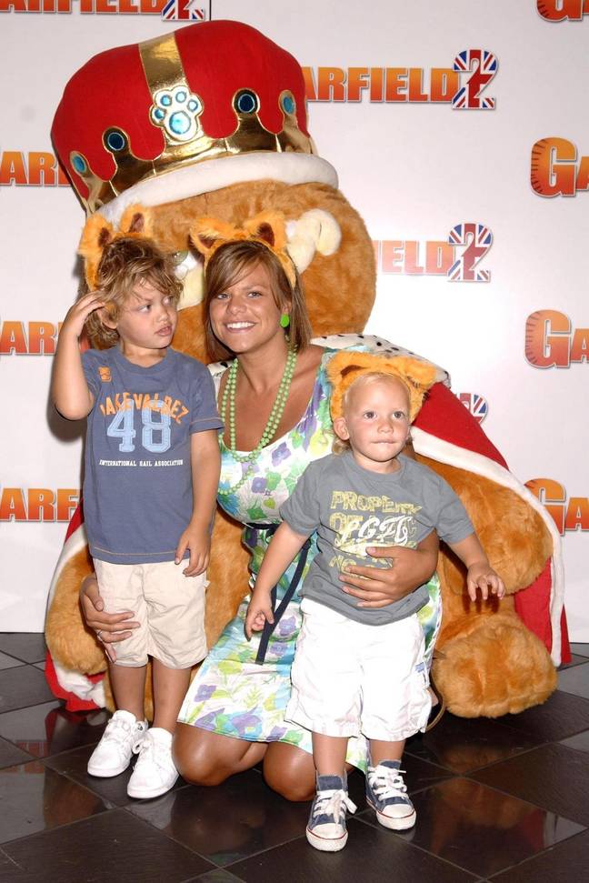 Jade Goody with her two sons, Bobby and Freddie. Credit: PA Images/Alamy Stock Photo