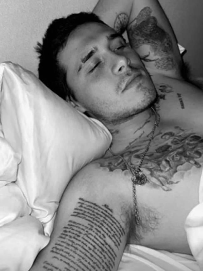 Brooklyn Beckham shared a snap of his tattoos. Credit: @brooklynpeltzbeckham/Instagram