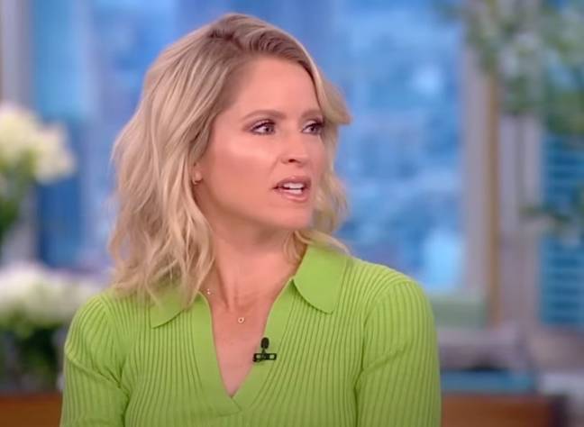 Sara Haines has revealed on a recent episode of The View that she walks around naked in front of her children. Credit: ABC