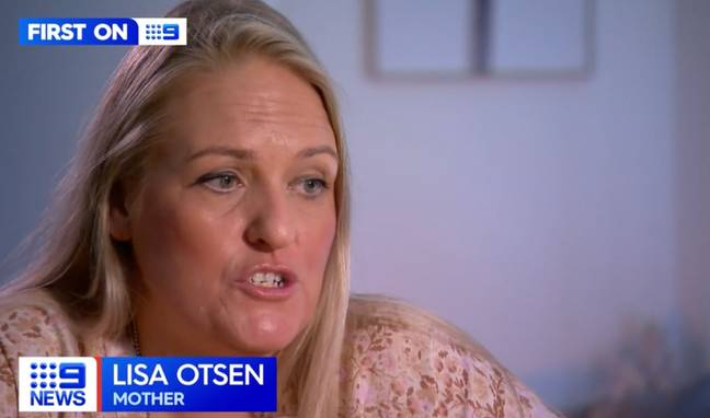 Lisa Otsen had to undergo an emergency c-section in 2019 to give birth to her son Landon. Credit: 9News