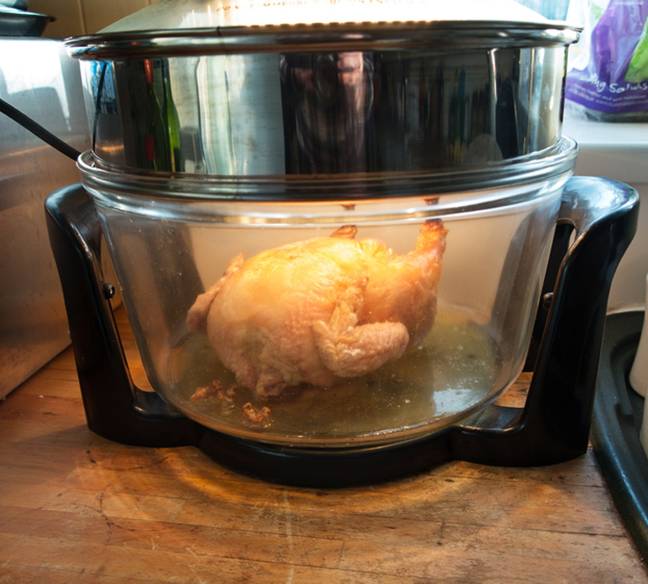 Halogen ovens usually have a lower up-front cost. Credit: tirc83 / Getty Images