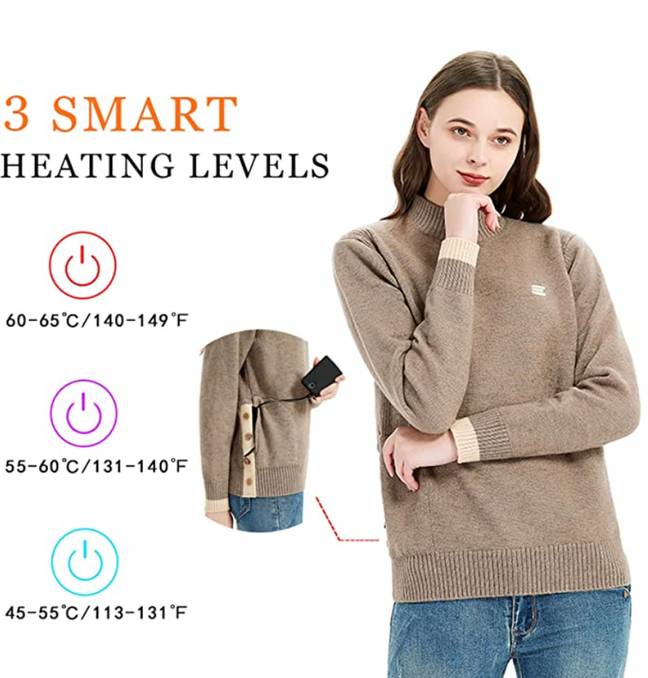There are three heat levels (Credit: Amazon)