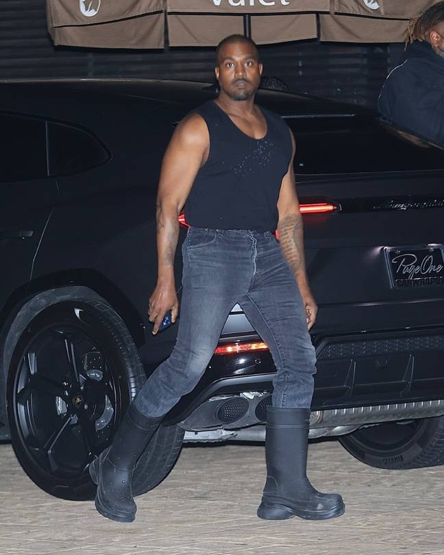 Kanye was spotted in Malibu outside his Donda 2 listening party. (Credit: Backgrid)