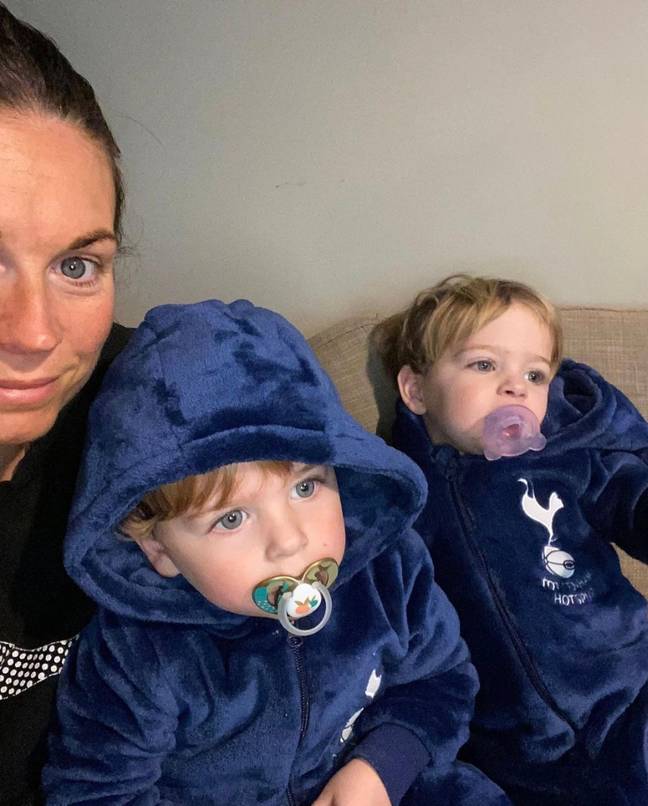 They share children Rex and twins Cormac and Rafa (pictured) together. Credit: Instagram/@jonnieirwintv