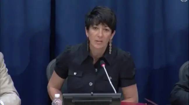 Ghislaine Maxwell was found guilty in Manhattan Federal Court on Wednesday. (Credit: United Nations Web TV)