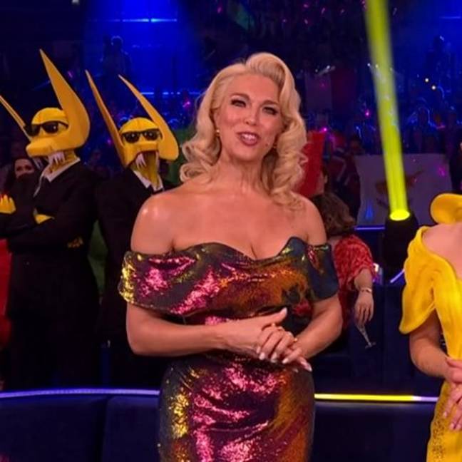 Fans are in awe after Hannah Waddingham changes outfits during Eurovision. Credit: BBC