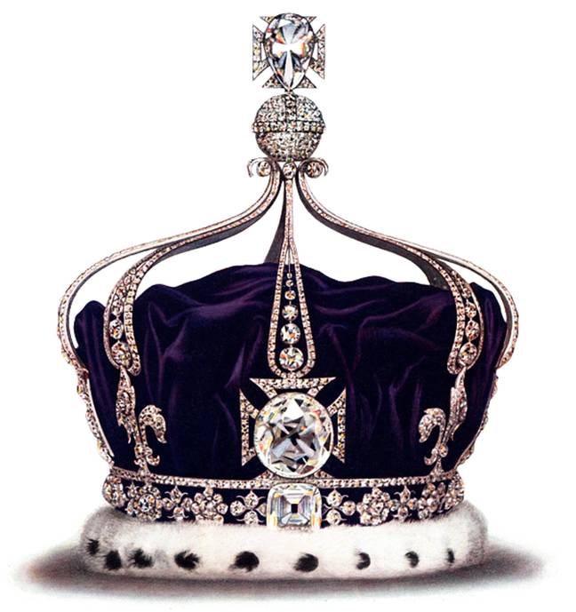 Camilla will today wear Queen Mary's Crown, but it will not feature the Koh-i-Noor diamond. Credit: History and Art Collection / Alamy Stock Photo