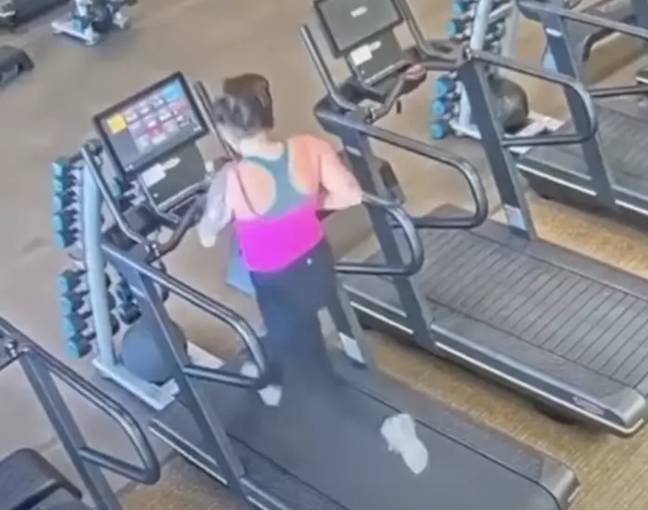 Alyssa regularly runs on the treadmill. Credit: Compass Media