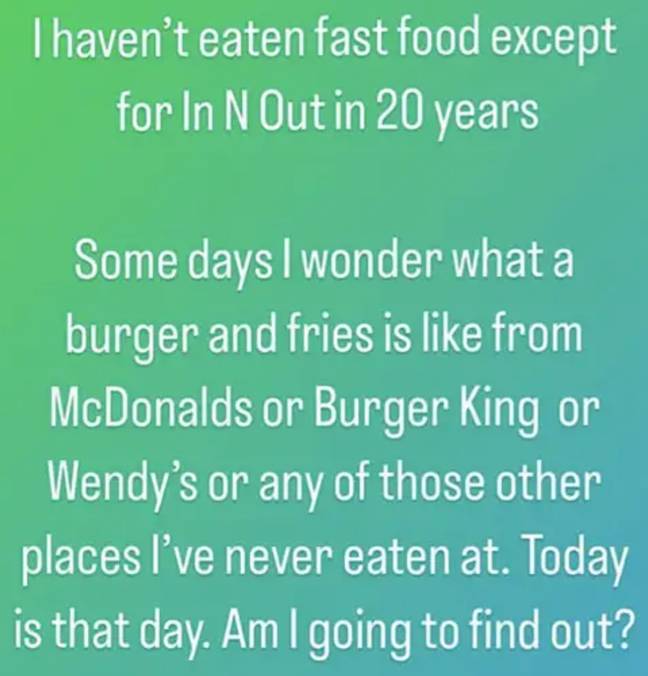 Candace Cameron Bure said she'd never tried a McDonald's. Credit: Instagram/@candacecbure