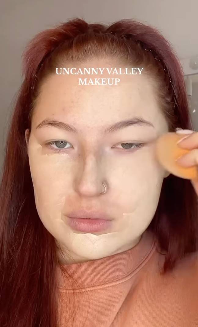 Make-up artist, Meg Murphy, went viral on Instagram for her creepy make-up tutorial. Credit: Instagram/@megssfx