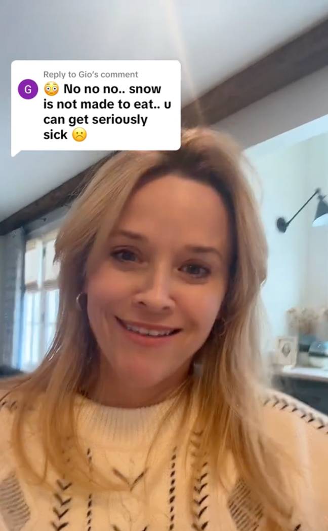 Reese addressed the comments online. Credit: TikTok/@reesewitherspoon