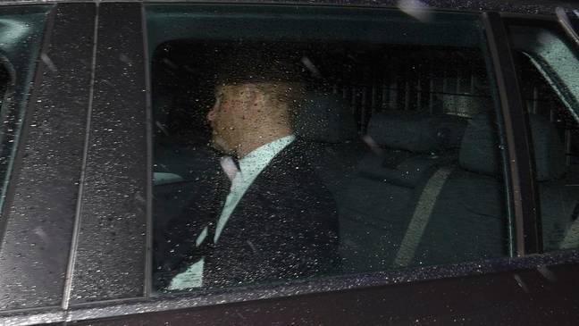 The Duke of Sussex in a car to Balmoral on 8 September. Credit: PA Images/Alamy Stock Photo.