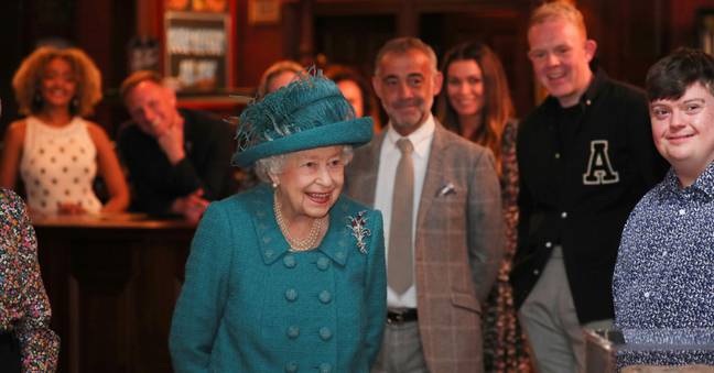 Queen Elizabeth II visited the set of Coronation Street last July. Credit: REUTERS/Alamy Stock Photo