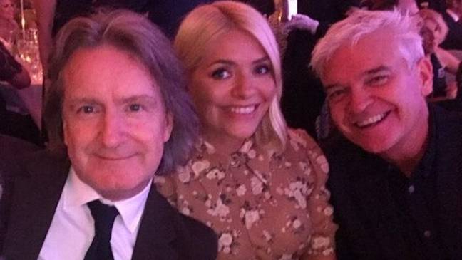 Martin Frizell with Holly Willoughby and Phillip Schofield in 2019. Credit: Instagram/@Martin Frizell