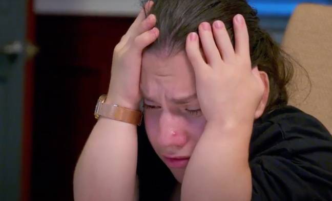 Natalia teared up when she received the results. Credit: Investigation Discovery