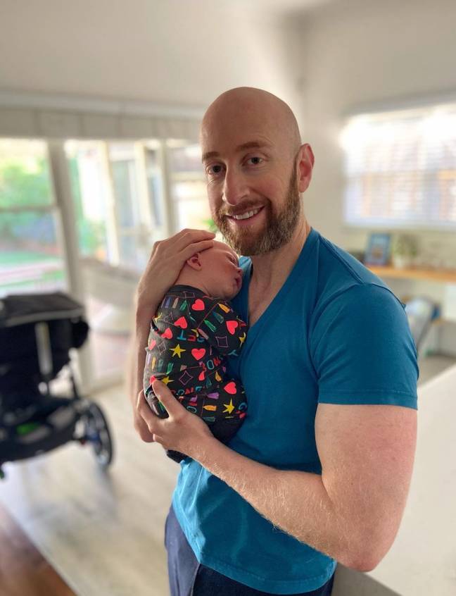 Shaun Resnik gave birth to his son via surrogate last year. Credit: Instagram/@shaunresnik