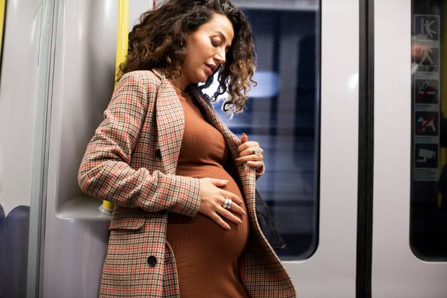 A man has explained why he refused to give up his seat on a packed train for a pregnant woman (stock image). Credit: fancy.yan/Getty Images
