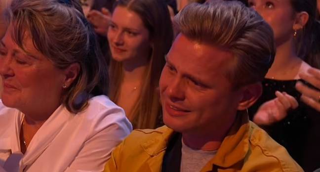 Jeff is often seen crying at Bobby's shows. Credit: BBC