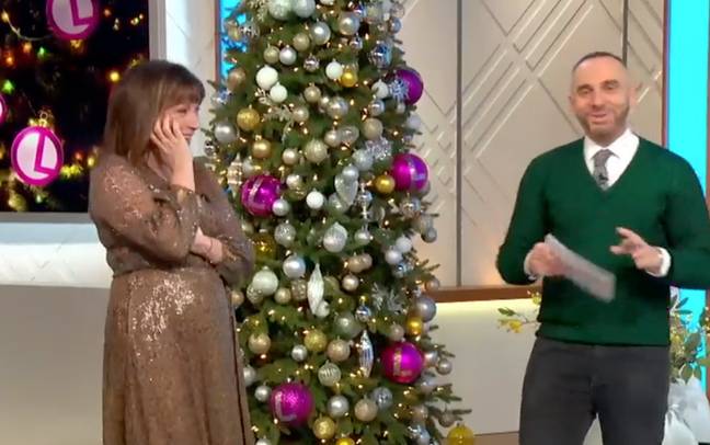 Lorraine couldn't hide her amusement (Credit: ITV)