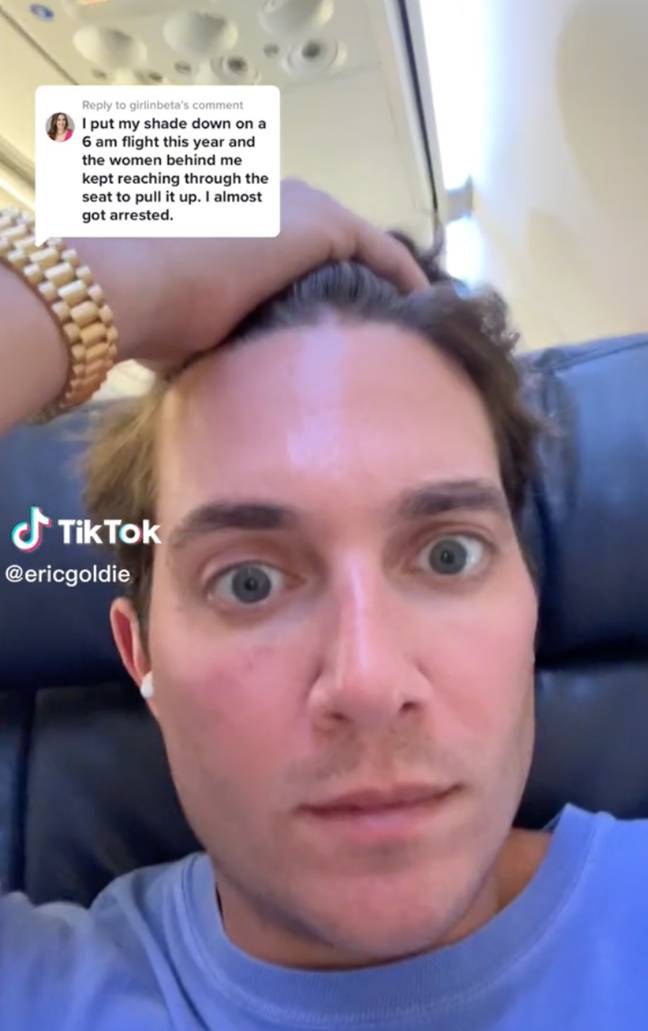 Eric shared a video of what happened. Credit: TikTok/@ericgoldie