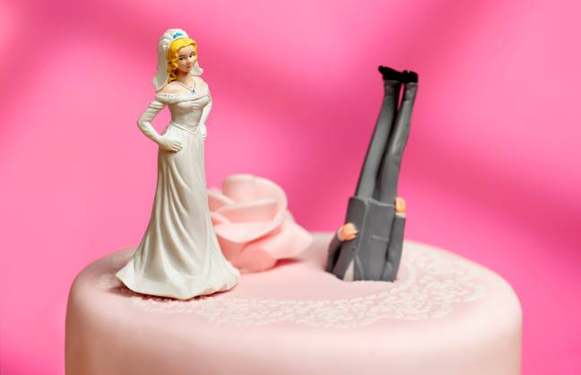 The bride was left unimpressed by her groom's 'stupid' remark. Credit: Getty Stock Images