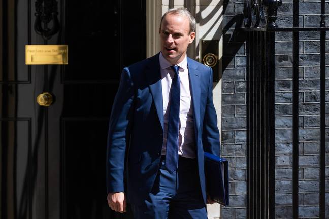 A spokesperson said Dominic Raab had been made aware of Johnson's operation in advance. Credit: Alamy.