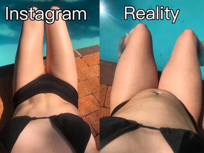 &quot;It made me feel insecure and bad about my body because I was comparing my body to theirs.&quot; Credit: Sara Puhto/Instagram