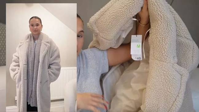 Molly-Mae said her Primark find reminded her of the plush £2,000 Max Mara coat she lost. Credit: YouTube/MollyMae