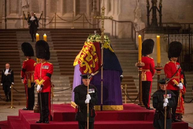 Thousands of people queued to see the Queen's coffin lying-in-state. Credit: Abaca Press / Alamy Stock Photo