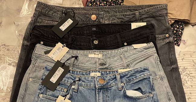 One River Island shopper was left bitterly disappointed when her jeans order arrived. Credit: Kennedy News and Media