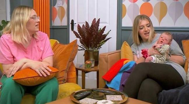 The proud mum showed off her little one on Gogglebox. Credit: Channel 4
