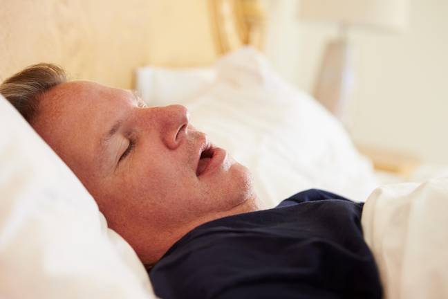 Sleeping with your mouth open can impact your health. Credit: MBI / Alamy Stock Photo
