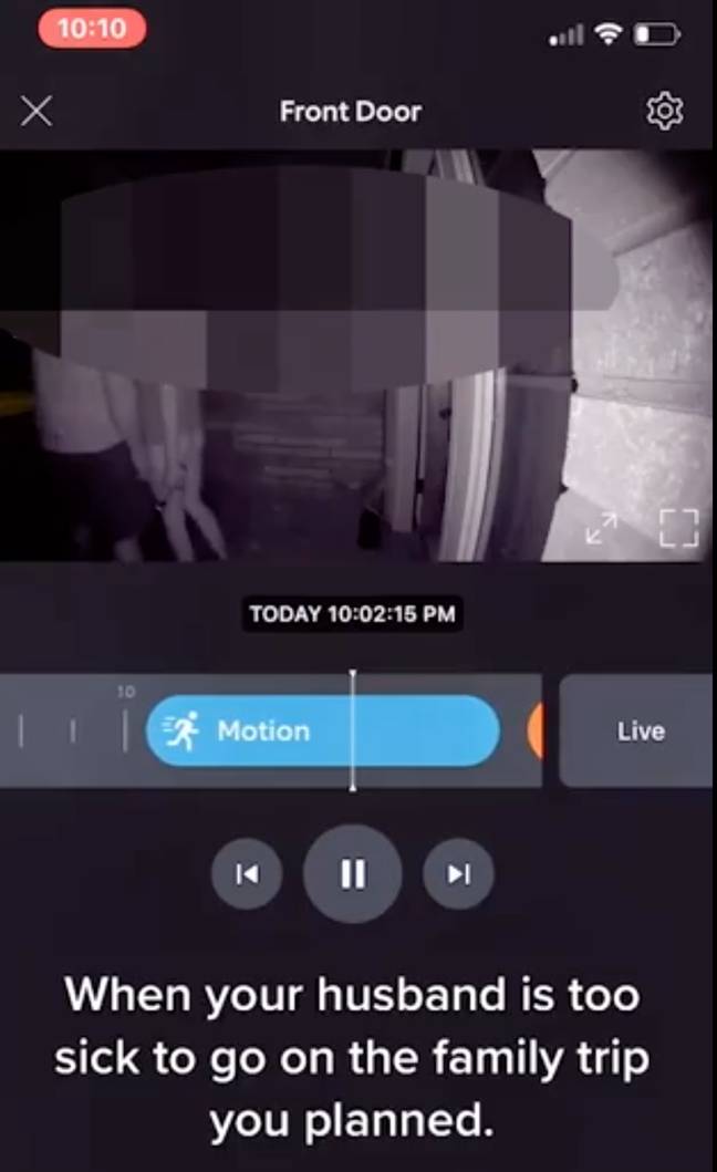 The TikToker's husband was caught kissing another woman (Credit: @Kaylie271/TikTok)