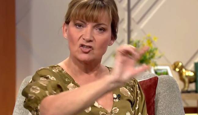 Lorraine had to apologise after she said 'a**eholes' on live TV. Credit: ITV