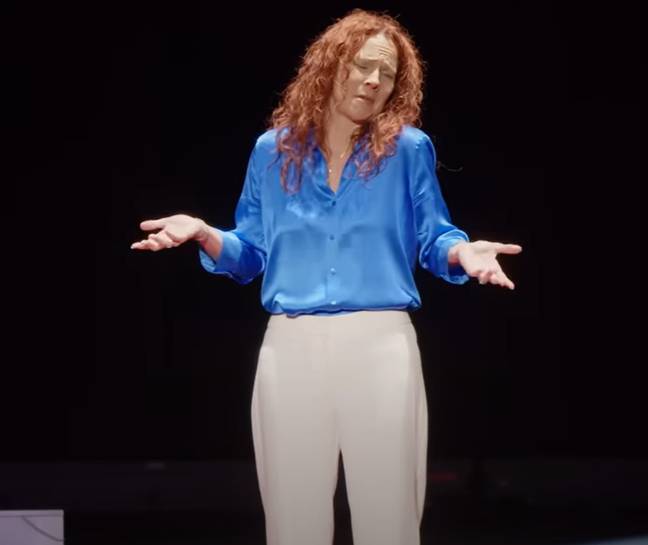 In a TED Talk Dr Robin Buckley spoke about why she gave her daughter a vibrator when she was 13.  Credit: YouTube/TEDx Talks