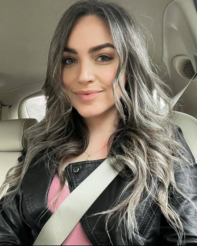 Shannyn Pierce has ditched the dye and embraced her natural grey locks. Credit: SWNS