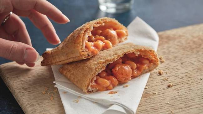 The vegan sausage, bean and cheeZe melt launched in the summer (Credit: Greggs)