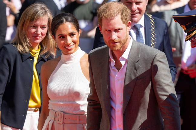 Prince Harry and Meghan Markle had been in Europe to visit charities they work with before they made the last minute return to the UK. Credit: Sipa US/Alamy Stock Photo