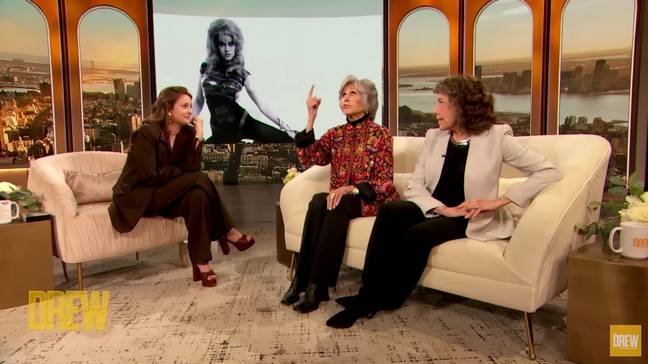 The octogenarian was promoting her new film. Credit: The Drew Barrymore Show