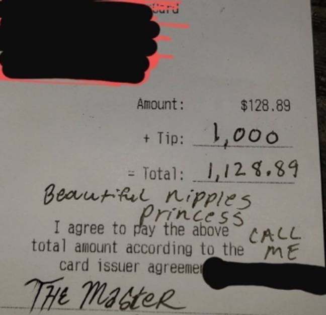 The tip was majorly creepy (Credit: Reddit)