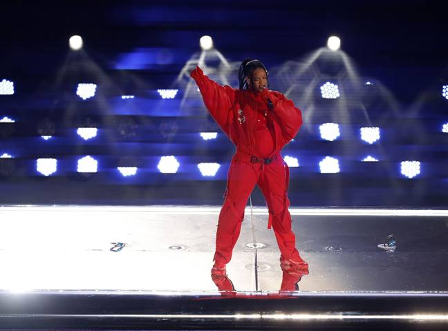 Rihanna blew the audience and viewers away with her halftime performance at the 57th Super Bowl. Credit: Cal Sport Media/ Alamy Stock Media 
