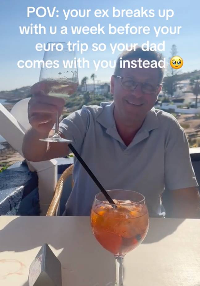 The video of Emma and her dad has gone viral. Credit: TikTok/ @emmadipalmaa